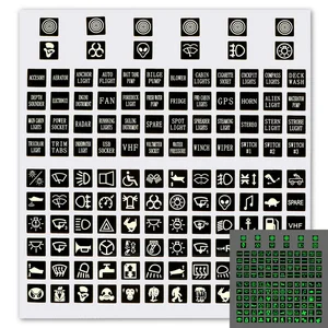 LEEPEE ПВХ светящаяся наклейка на автомобиль, Кулисный метка переключателя переключатель на печатную панель, декоративное реле для автомобиля, морского грузовика, инструмент