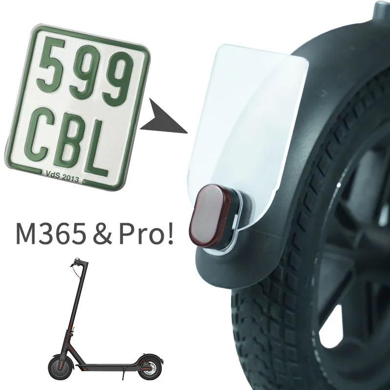

Задний номерной знак для скутера, рабочий противоударный предупреждающий номерной знак для Xiaomi M365 Pro, аксессуары для электрического скутер...