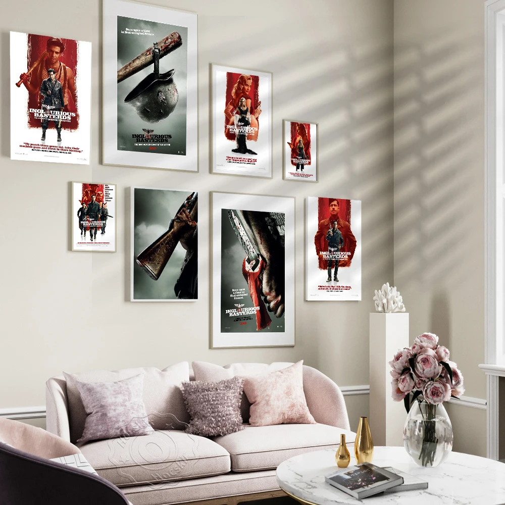 Inglourious Basterds классический фильм ретро постеры настенная живопись печать на холсте