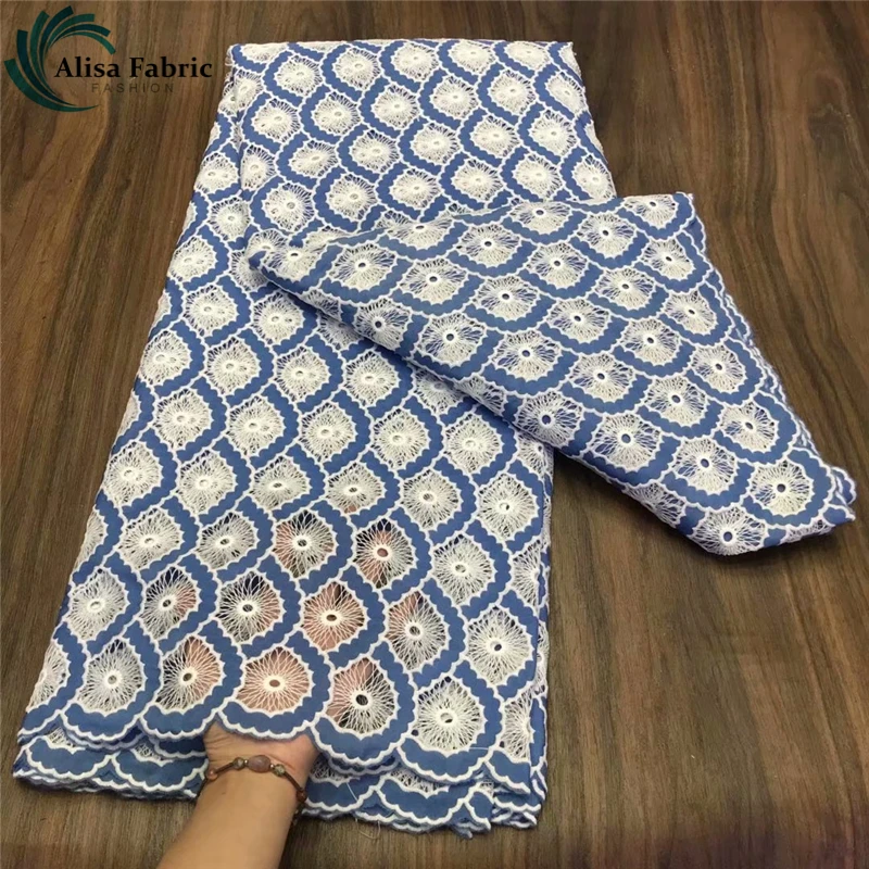

Alisa Nigerian Cord Lace Fabric 5 Yards/lot Sewing French Guipure Lace Fabric High Quality African Lace Fabric For Party Dress