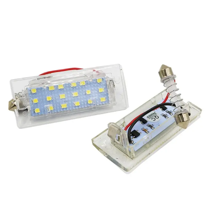 Белые светодиодные с CANbus номерной знак светильник лампа 18 SMD 3528 для BMW E53 X5 1999 2003 E83