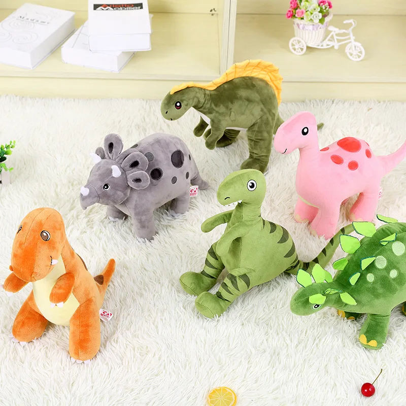 

38cm Dinosaur Plush Toy Cartoon Tyrannosaurus Cute Plush Dinosaur Toy Doll Children Pillow Home Decoration Boy Birthday Gift