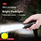 Мини-Бесплатная доставка Новый мощный светодиодный вспышка светильник Перезаряжаемые вспышка светильник яркая вспышка светильник фонарь Водонепроницаемый портативная ручная лампа велосипедный фонарь