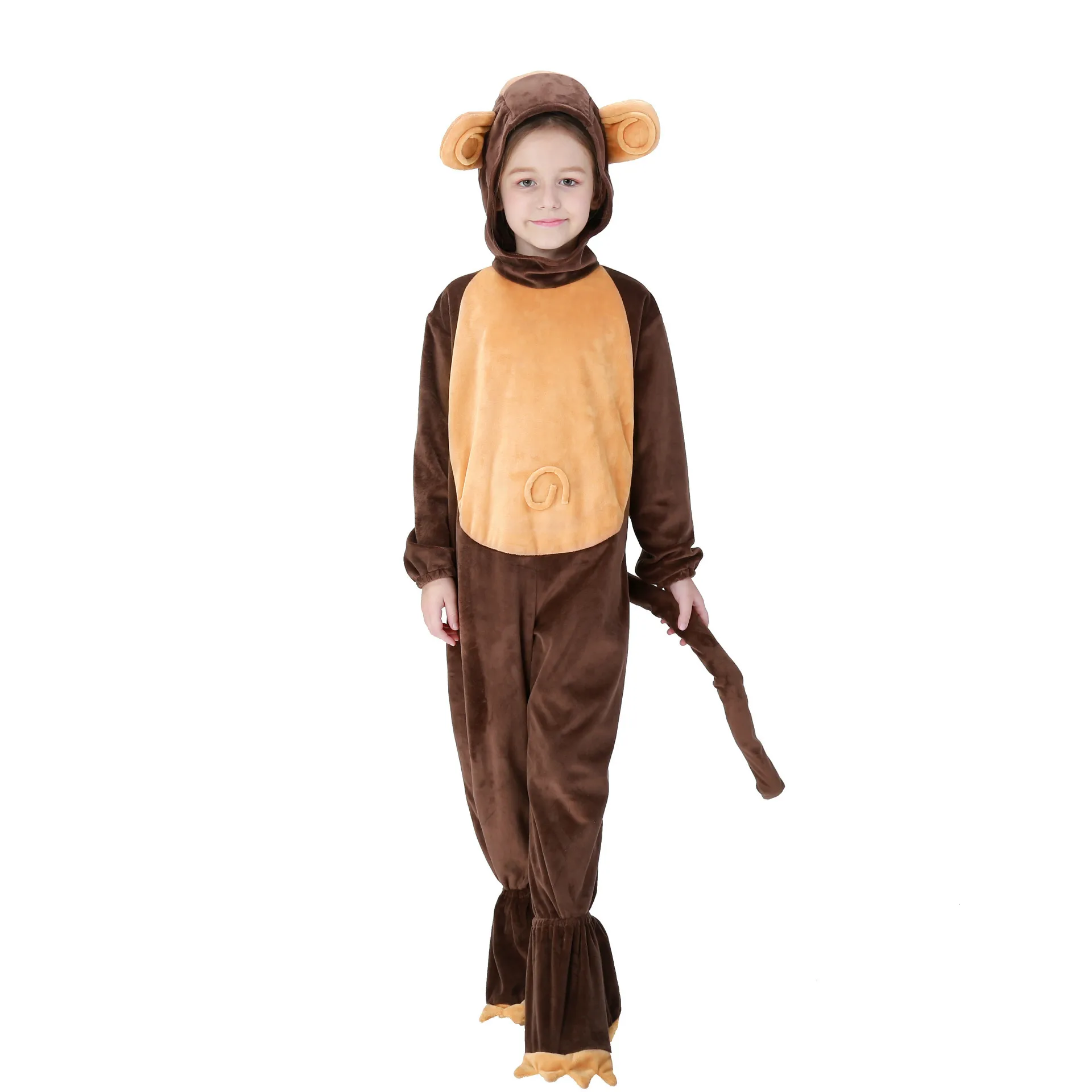 

Cute monkey cosplay costume kids monkey costume Film Festival Animal Dress Up Clothing Monkey set halloween costume for Girls