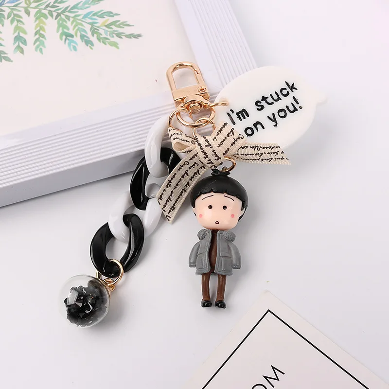 

Anime Sailor Moon Keychain Cute Water Ice On PVC Action Figure Key Chains Kids Toy Dolls Key Ring Bag Ornaments Gift Key