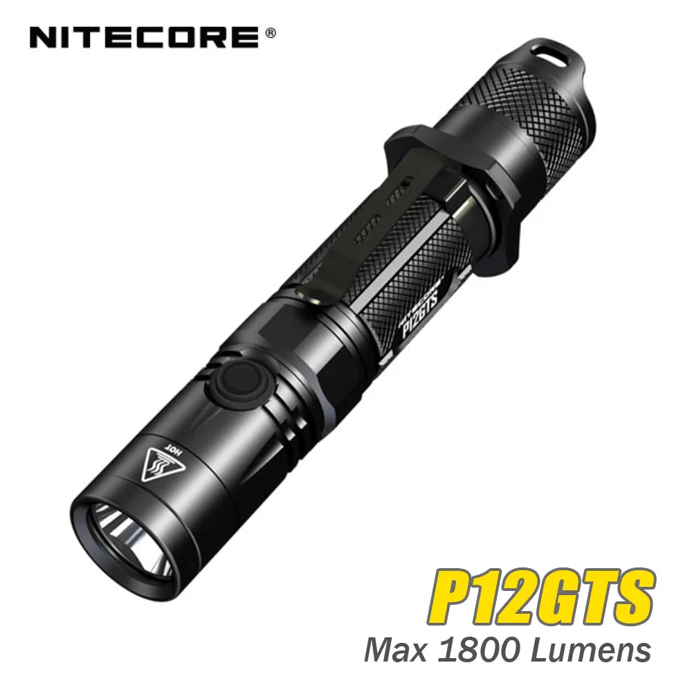 NITECORE P12GTS светодиодный тактический вспышки светильник XHP35 HD max 1800 люмен луч