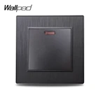 Wallpad S6 45A, двухполюсный кулисный переключатель для кондиционера, черный, серебристый, золотой матовый Поликарбонат, пластик, имитация алюминия