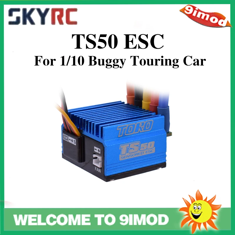 

SkyRC TS50 50A Brushless Sensored ESC with 6V/2A BEC Support Sensor Sensorless Brushless Motor for 1/10 Buggy and Touring Car