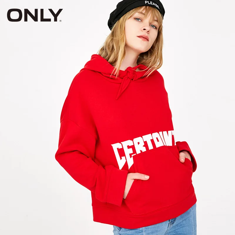 Только женщины осень зима большой карман печатных толстовки Толстовка |