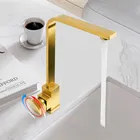 Матовый Золотой смеситель горячей и холодной воды Ванная комната раковина кран 360 Поворотный кран для домашнего использования Винтаж Ванная комната SD2