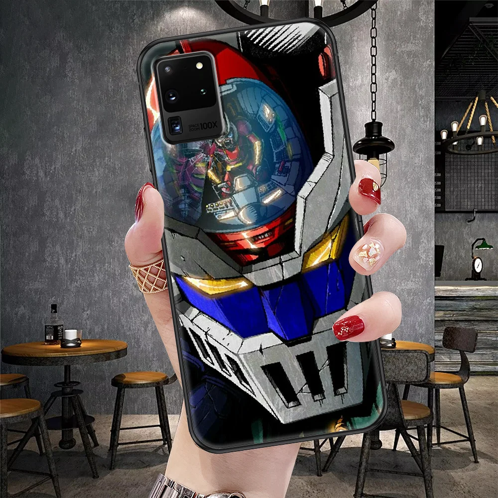 UFO Robot Grendizer Phone case For Samsung Galaxy Note 4 8 9 10 20 S8 S9 S10 S10E S20 Plus UITRA Ultra black tpu shell luxury images - 6
