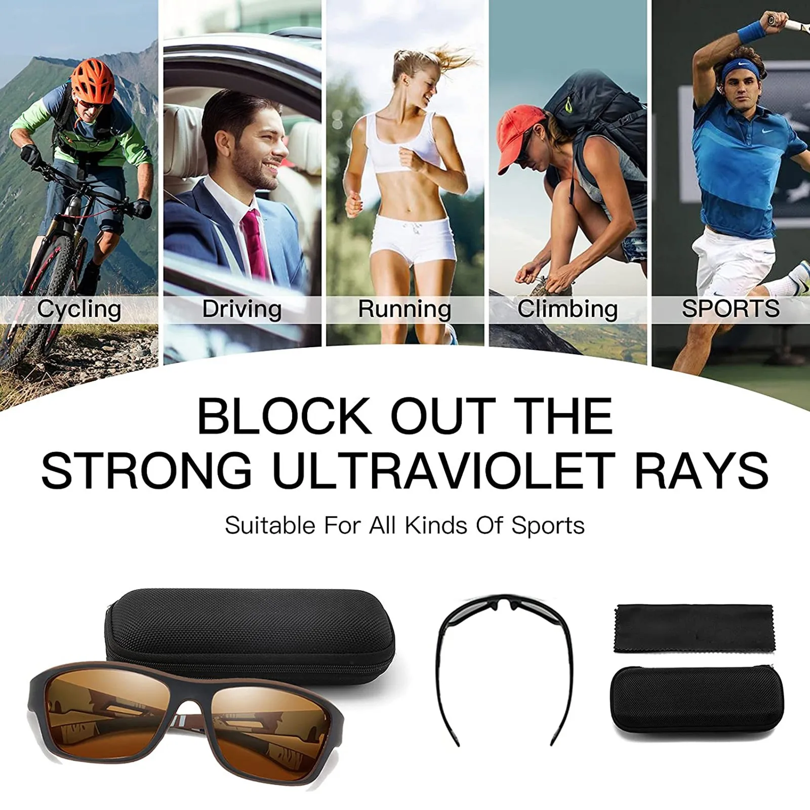 Солнцезащитные очки для мужчин и женщин поляризационные езды на велосипеде
