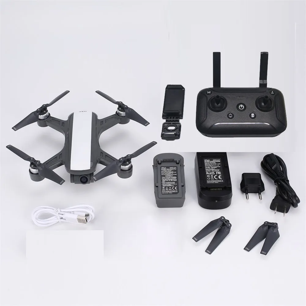 White C-Fly DR-EAM gps WI-FI с видом от первого лица 2 Ось Gimbal 4k 1080P HD Камера оптический Fl-ow Дрон Карманный вертолет набор для сборки дрона модели самолета - Цвет: White