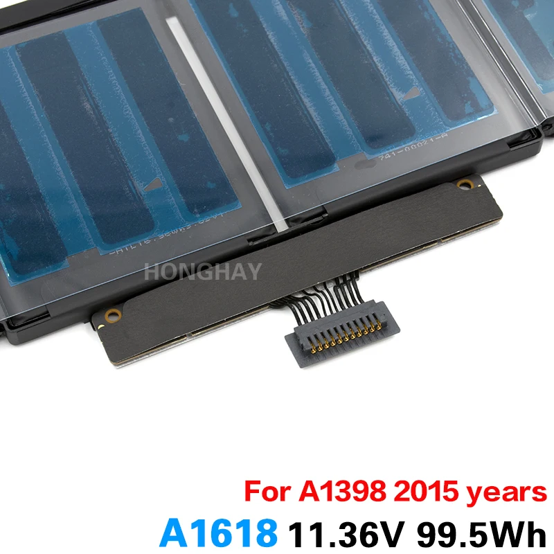 Honghay A1618 Аккумулятор для ноутбука Apple или Macbook Pro 15 &quotA1398 Retina 2015 020 00079 11 36 V 99.5Wh 8755mAh