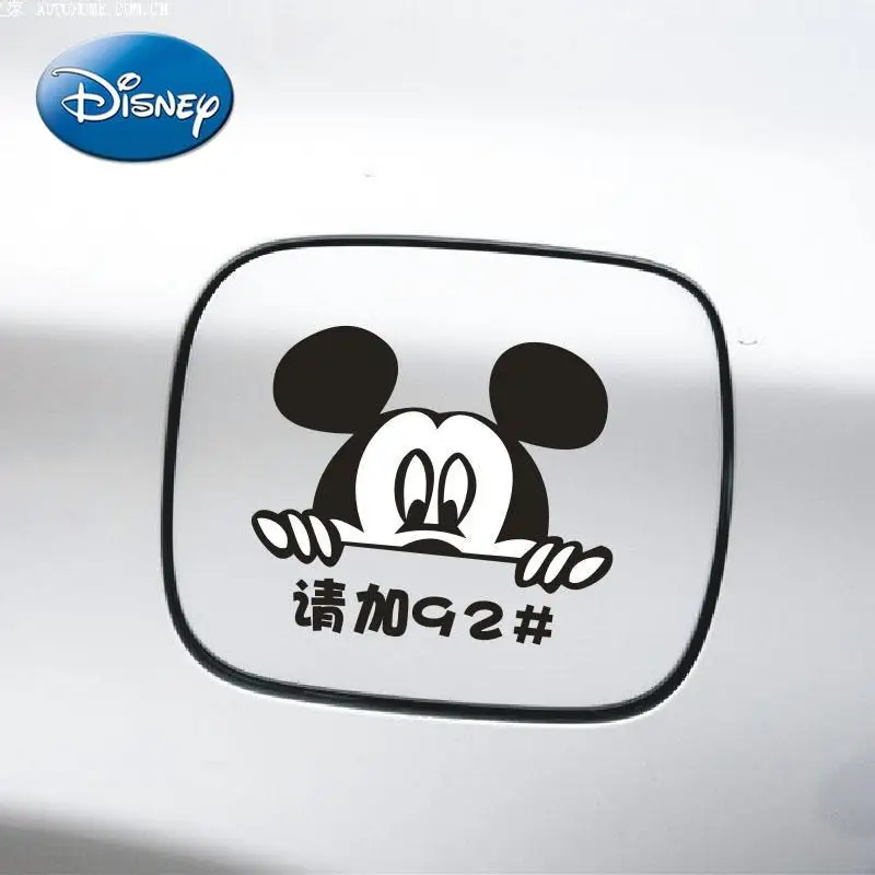 

Disney Mickey Mouse Minnie Cartoon Car Decoration Sticker Creative Car Fuel Tank Cap Sticker Oil Number 92 95 98 Sticker