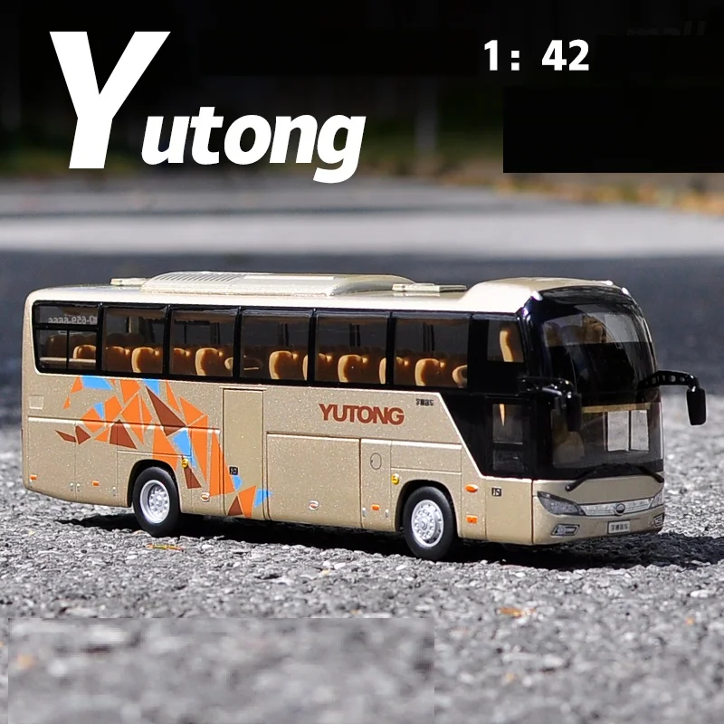 

Модель двухэтажного туристического автобуса FTR 1:42 Yutong ZK6118HQY8Y, модель автомобиля
