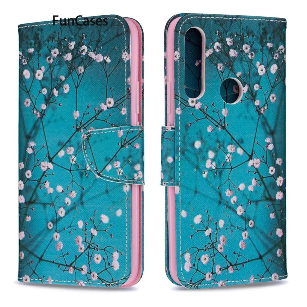 Чехол-книжка для Huawei P Smart Z, Huawei funda, Y9 Prime 2019, кожаный