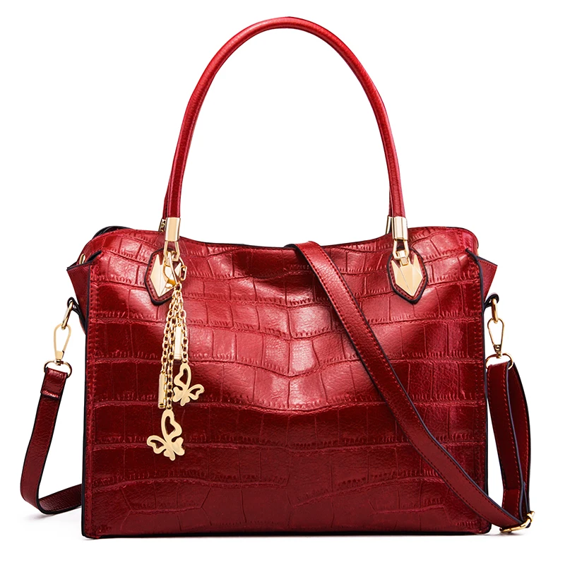 Ceossman модная женская кожаная сумка наклонная с бантом на плечо сумки Дамская