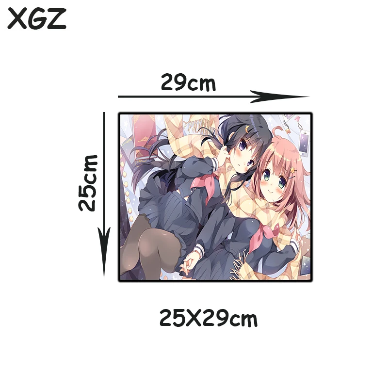 Коврик для мыши XGZ Girl с аниме-рисунком чистый милый пикантный нескользящий коврик