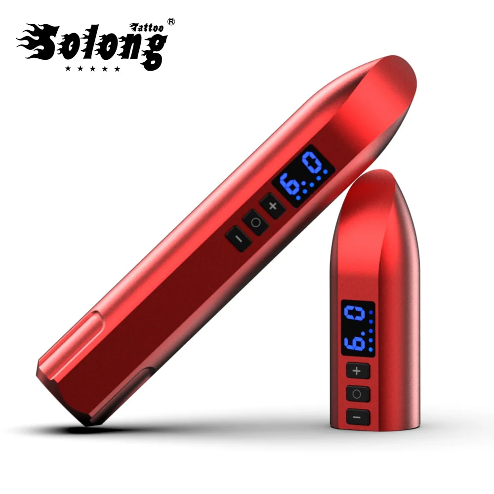 

Новая беспроводная мощная тату-машинка, ручка для перманентного макияжа, устройство для татуировки со светодиодный ным дисплеем