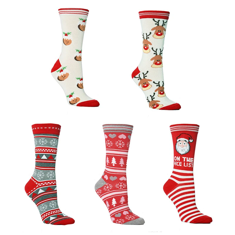 

1Pair Fashion Christmas Stockings Women Cute Winter Cartoon Funny Stockings Female Harajuku Personality Kawaii Stocking