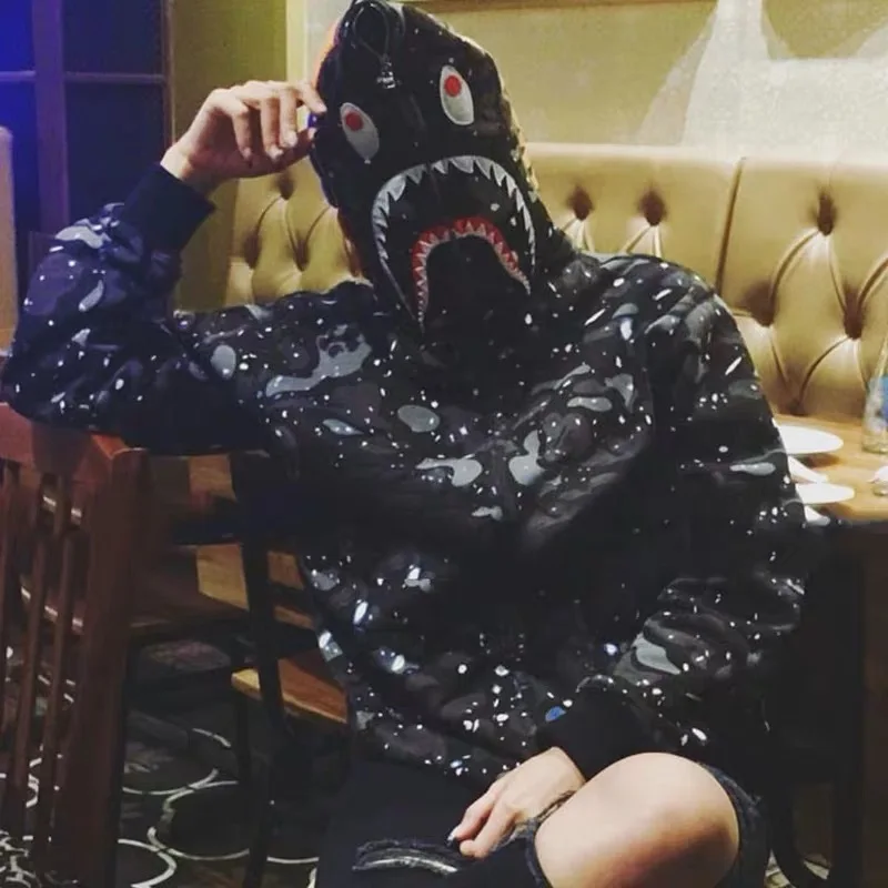 

Bape starlight camouflage shark coat