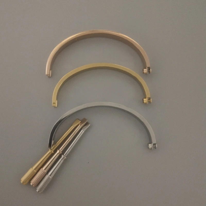 Роскошные десять камней для женщин мужчин Картер любовь Винт Браслеты с