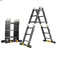straight ladder 2 5m multifunction folding ladder aluminum ladder home lifting ladder straight ladder engineering ladder