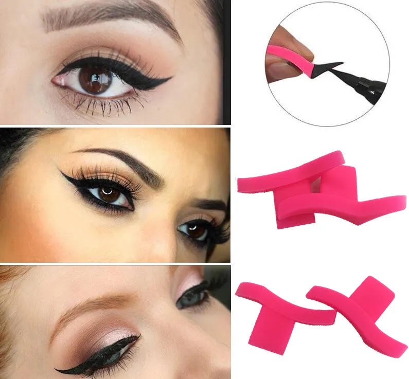 1 пара штампов инструмент для подводки глаз шаблоны кошачьей трафаретные модели