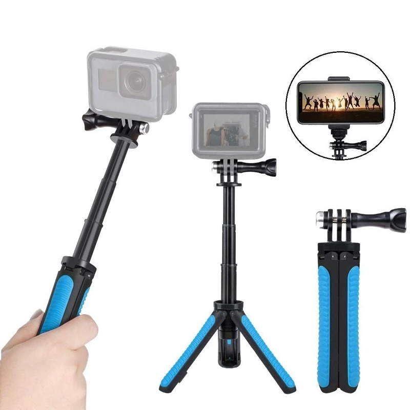 Мини селфи палка Штатив Комплект два в одном для iPhone Pro11/11/X / XS XR Galaxy AKASO GoPro