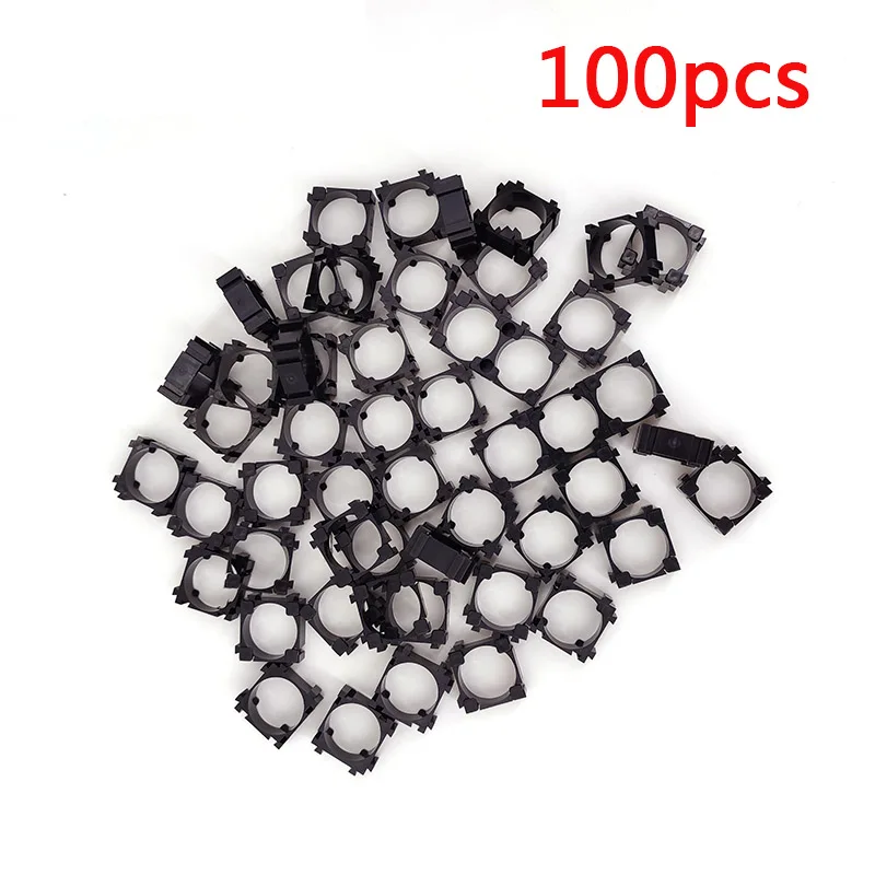 

80/100pcs Battery Bracket 18650 Safety Anti Vibration Holder Bracket Lithium Batteries Support Stand Plastic Holder Bracket