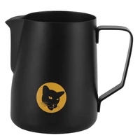 600ml stainless steel coffee mug milk frothing pitcher black frothing jug pitcher multi purpose coffee art cup stencil