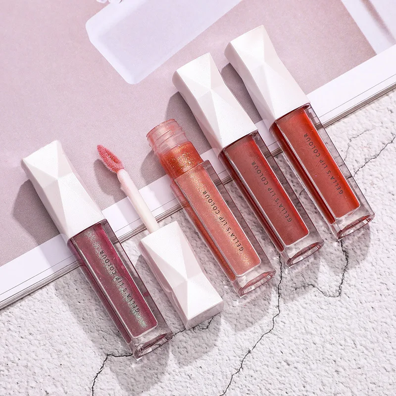 Мерцающий Блеск для губ прозрачный блеск жидкая помада матовая водостойкая