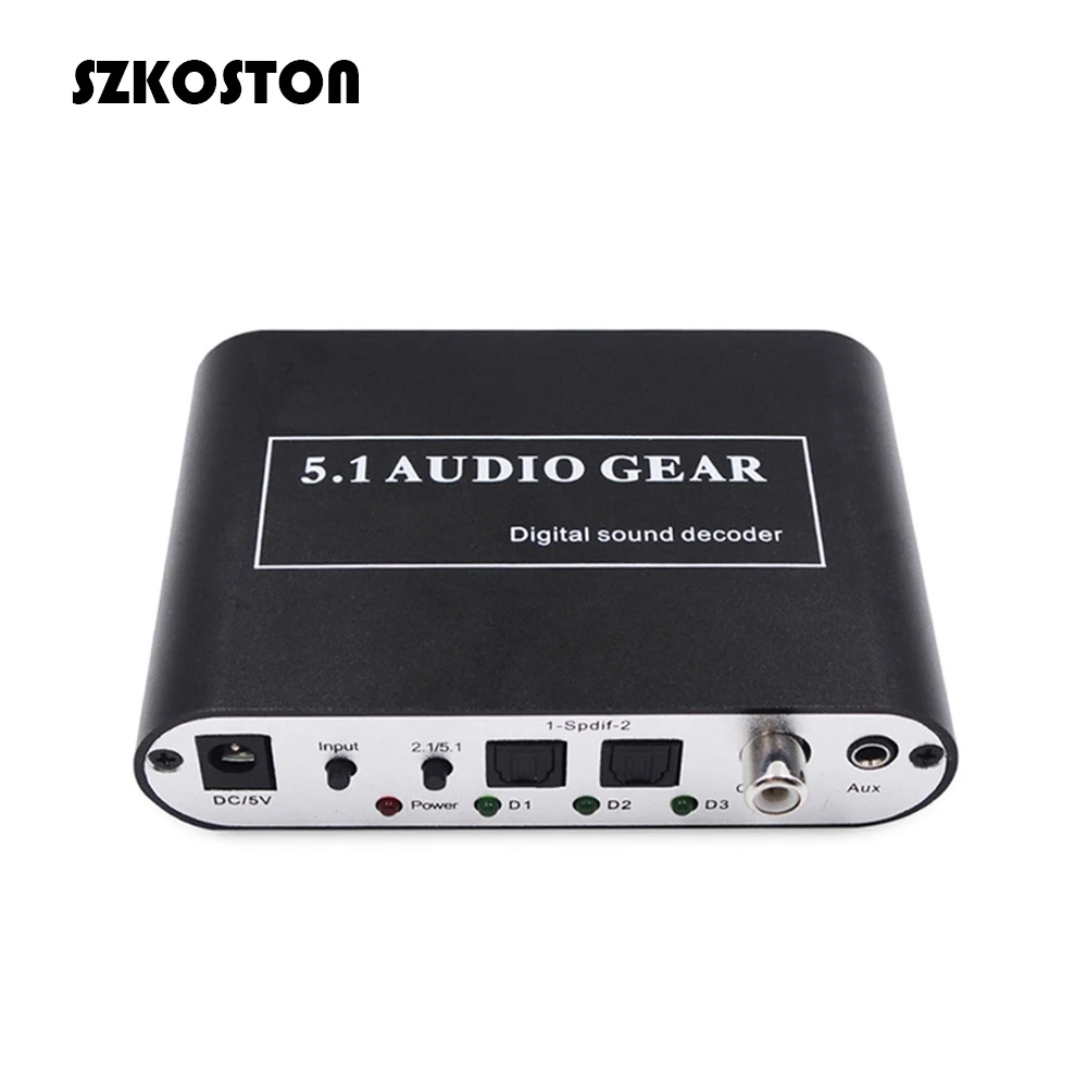 5 1 аудио передача цифровой звуковой декодер цифро-аналоговый DTS/AC3/PCM DAC оптический