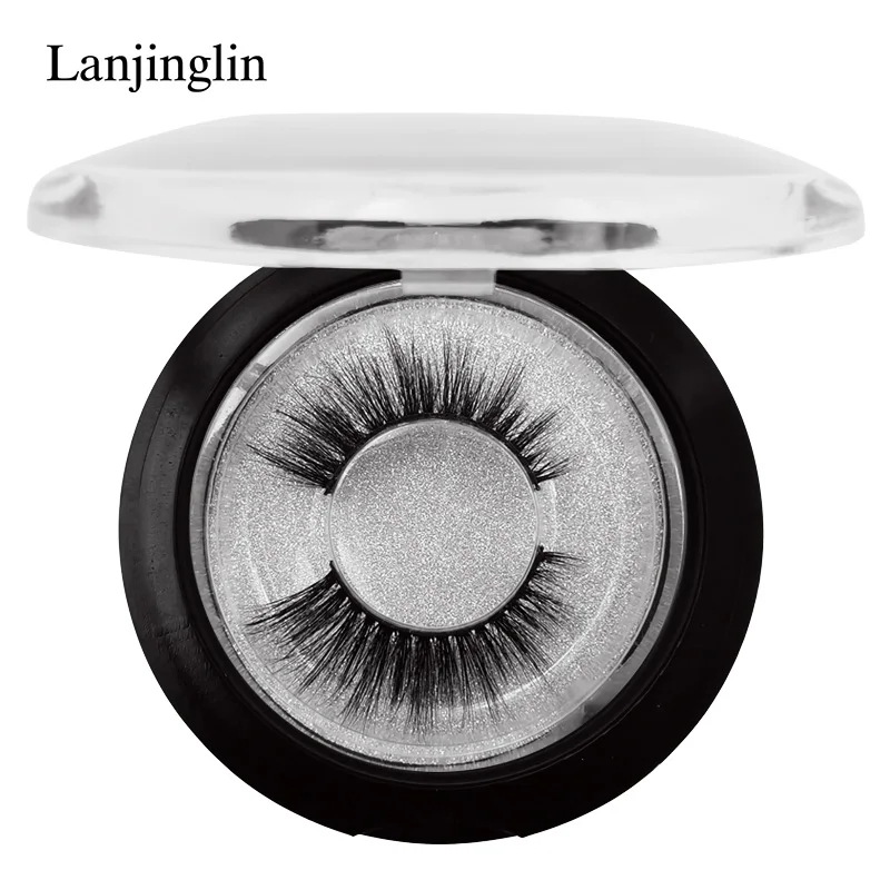 42S LANJINGLIN, 1 пара, 3d, норковые ресницы, ручная работа, Полоска, ресницы, накладные натуральные, искусственные ресницы, норковые ресницы, безвредный макияж - Цвет: 42S