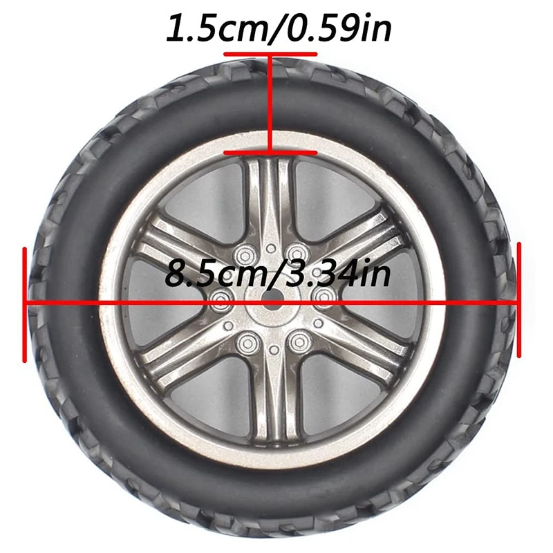 RC Car Wheel Rubber Tires Tyres 16-ZJ01 for 1:12 Scale Off-Road 9122 9123 Hosim Rc | Игрушки и хобби