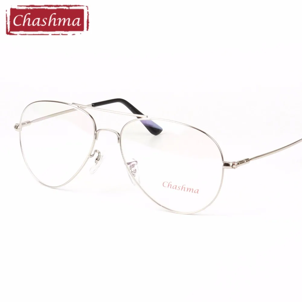 

Chashma Brand Clear Eyeglasses Gold Glasses Frames Prescription Eyewear Oversized Eyeglass Frames For Men and Women