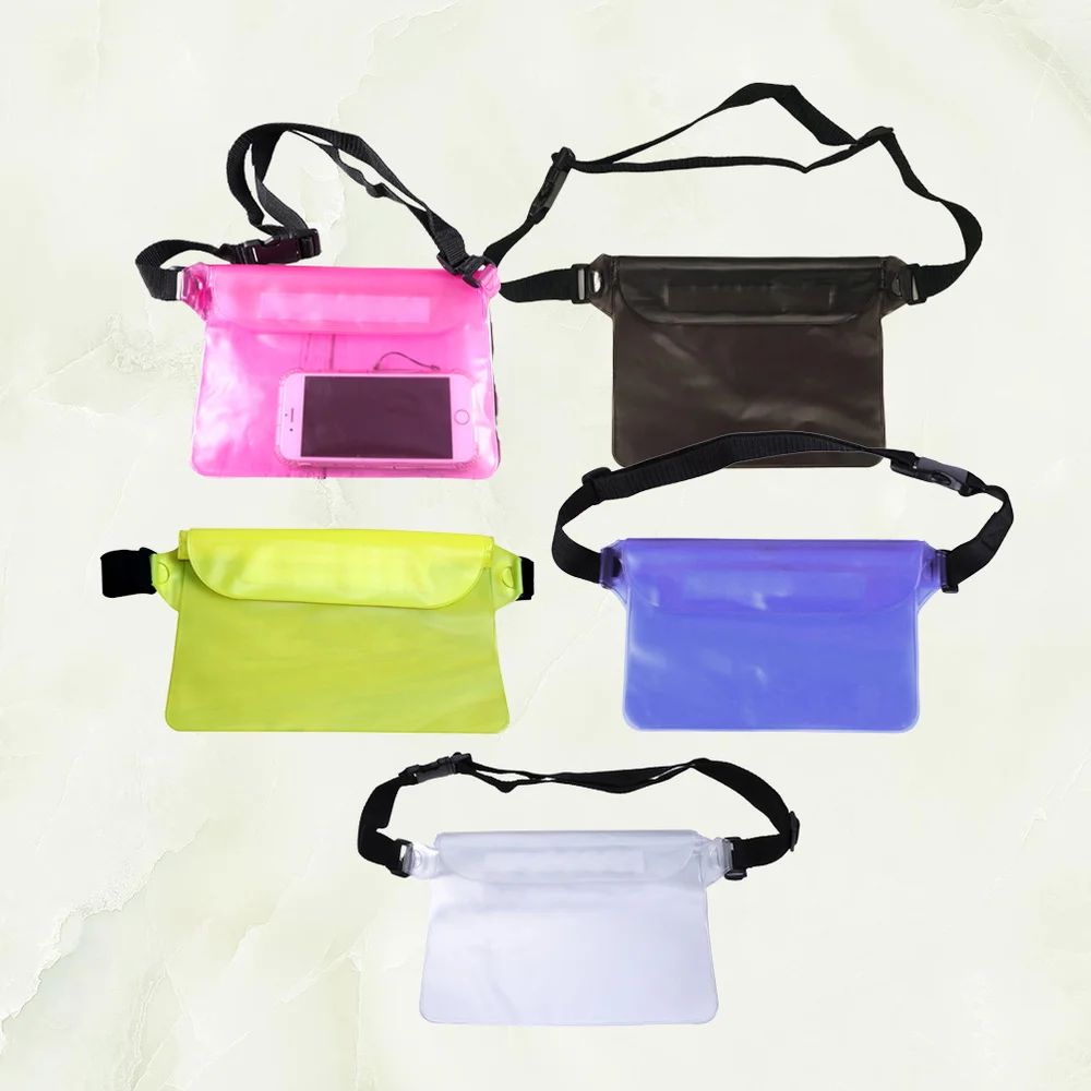 

2 Pcs Waterproof Pouch PVC Snowproof Dirtproof Sandproof Case Bag with Super Lightweight and Bigger Space Adjustable Perfect for