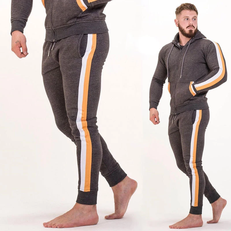 

Free Shipping Men's long sleeve sports suits in the spring of 2021 in the winter leisure fashion wool unlined upper garment