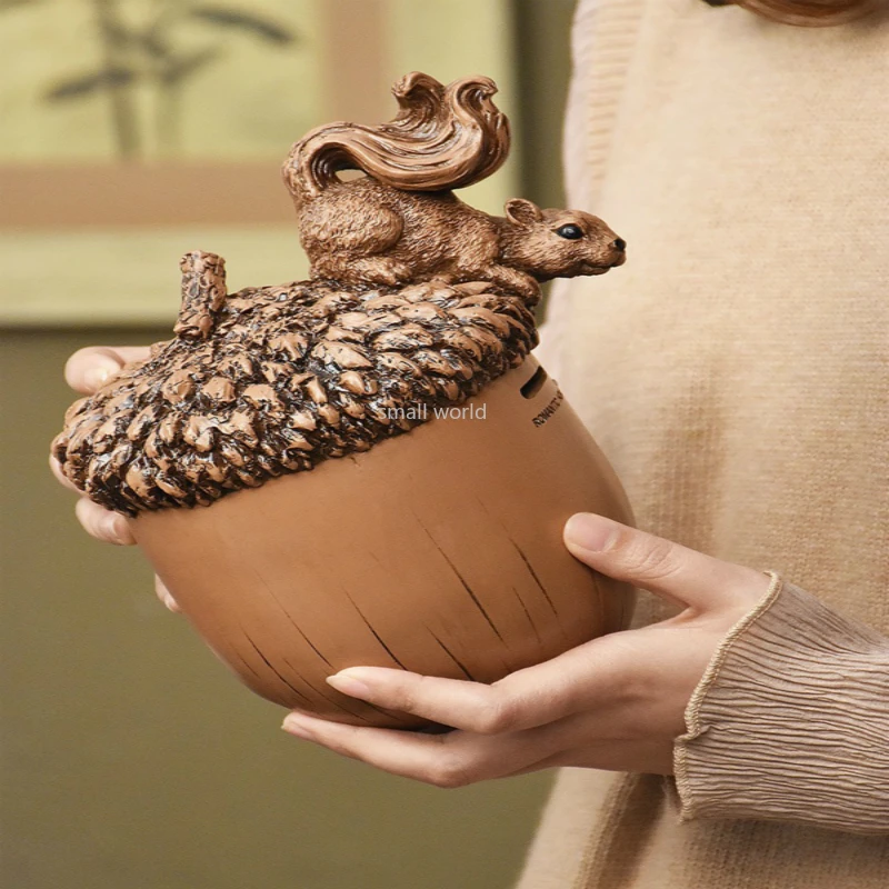 Копилка для денег в виде белки милая копилка монет украшение дома детская аниме