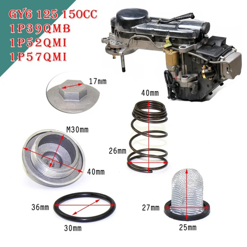 Engine Kits Parts Auto Car Styling Car Accessories Camping Oil Drain Screw Scooter 50 80 50cc to 150cc 125/150 images - 6