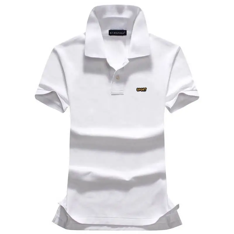 Женская Однотонная рубашка поло с коротким рукавом Повседневная приталенная из