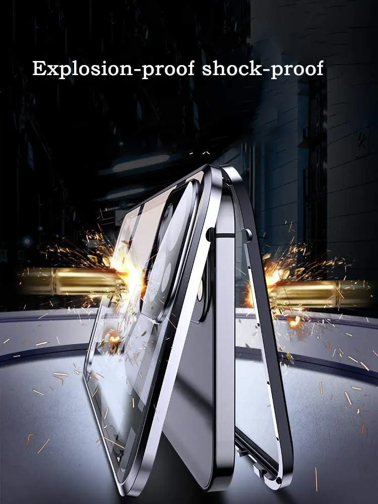 Магнитное поглощение для iPhone 12 Pro Max чехол с защитой объектива камеры