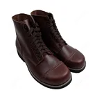 Армейские ботинки WW2 США, кожаные ботинки, короткие уличные ботинки высокого качества, США406103