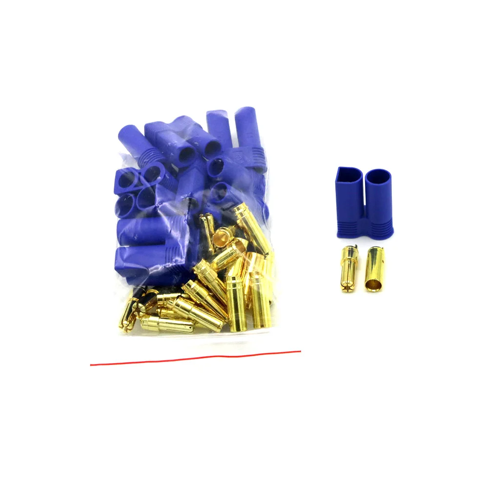 Зарегистрируйте доставку! Новый 50 пар/лот EC3 EC5 золотой пули кабель Разъем для