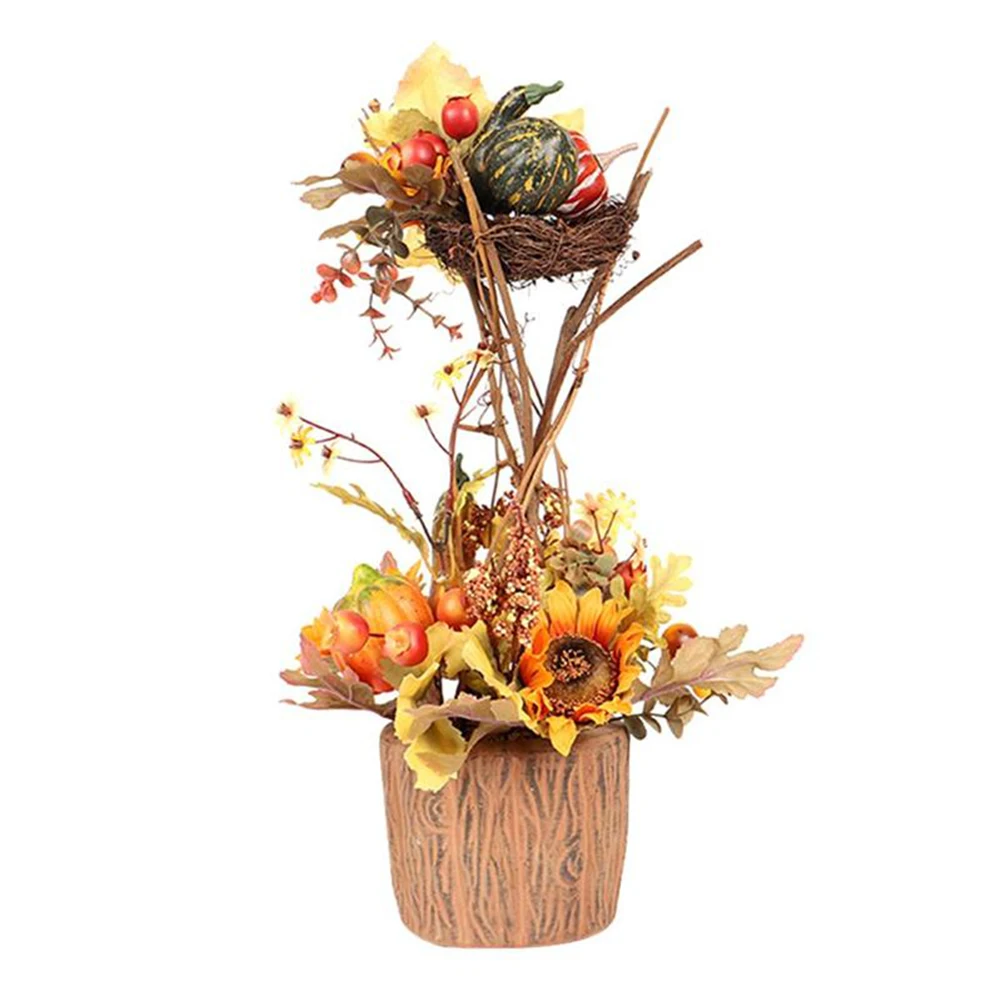 

Thanksgiving Artificial Flowers Bouquet Floral Desktop Decoration For Floral Home Thanksgiving Decorations Thanksgiving Gift