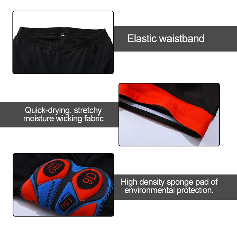 Толстые вело велосипедные шорты с гелевыми вставками летние эластичные дышащие