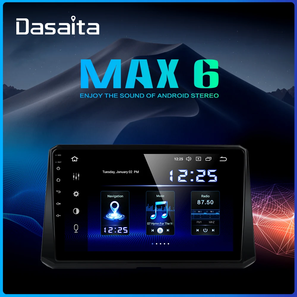 Автомагнитола 2 din 8 дюймов IPS Android 9 0 для Toyota Corolla 2019 PX6 мультимедиа HDMI DSP BT Wi Fi GPS 4 ГБ 64