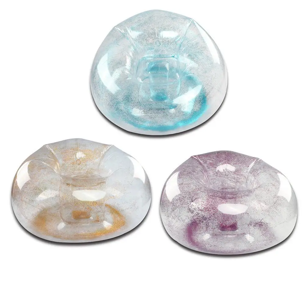 Блестящий складной надувной ПВХ диван-мешок кресло диван портативный слинг стул