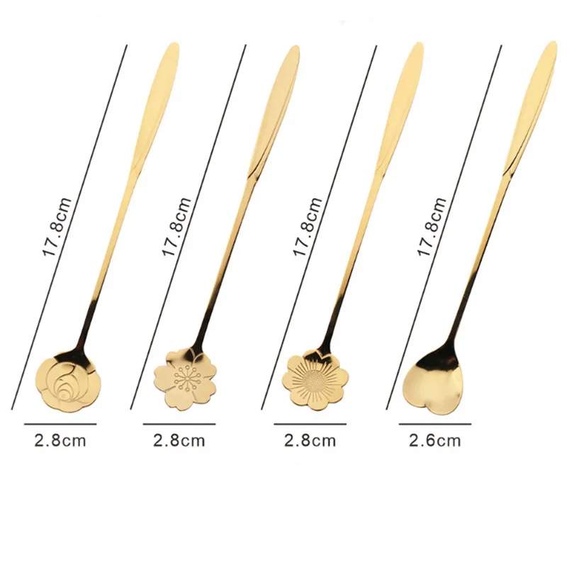 2020 кофейная ложка из нержавеющей стали с длинной ручкой чайный десерт кофейные
